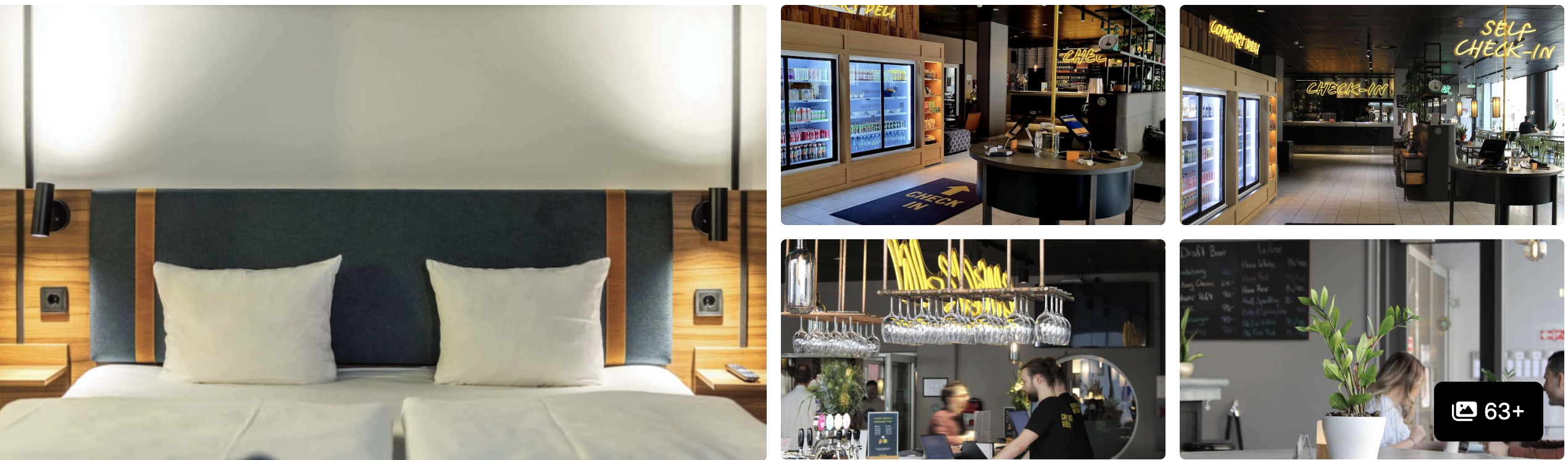 Photos of Comfort Hotel Vesterbro, Copenhagen: guest rooms with grey decor and multilingual welcome sign
