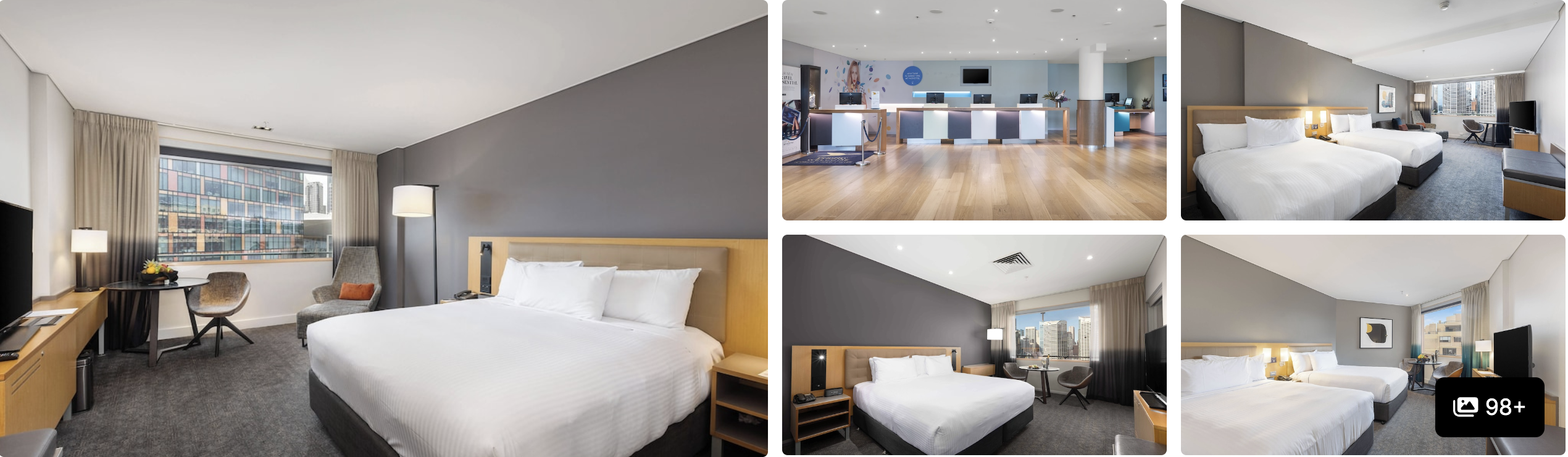 Photos of Novotel Sydney on Darling Harbour: guest room with harbour view, open lobby and twin-bed rooms