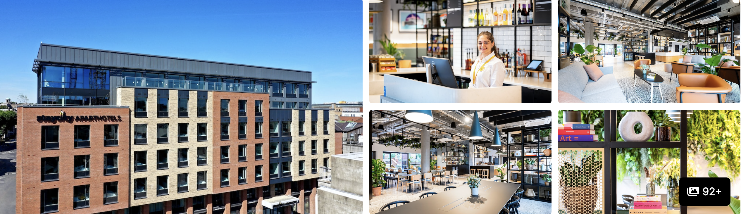 Photos of Staycity Aparthotels Dublin City Centre: aparthotel exterior, communal workspace lounge and co-working areas