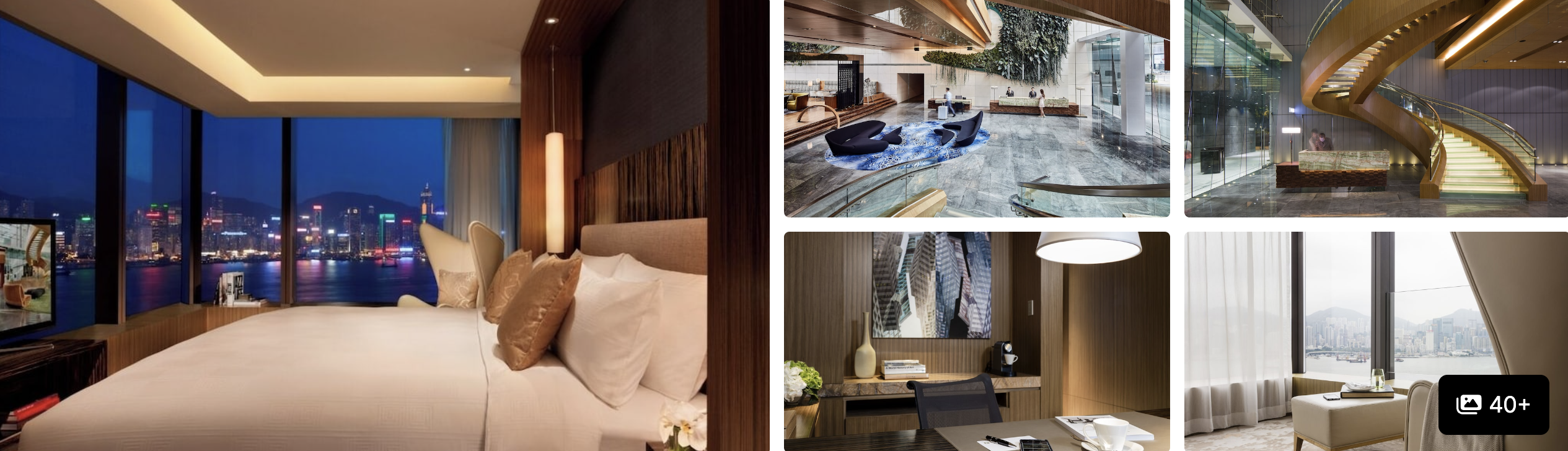 Photos of Hotel ICON, Hong Kong: guest room with harbour view, sculptural lobby and modern suite interiors