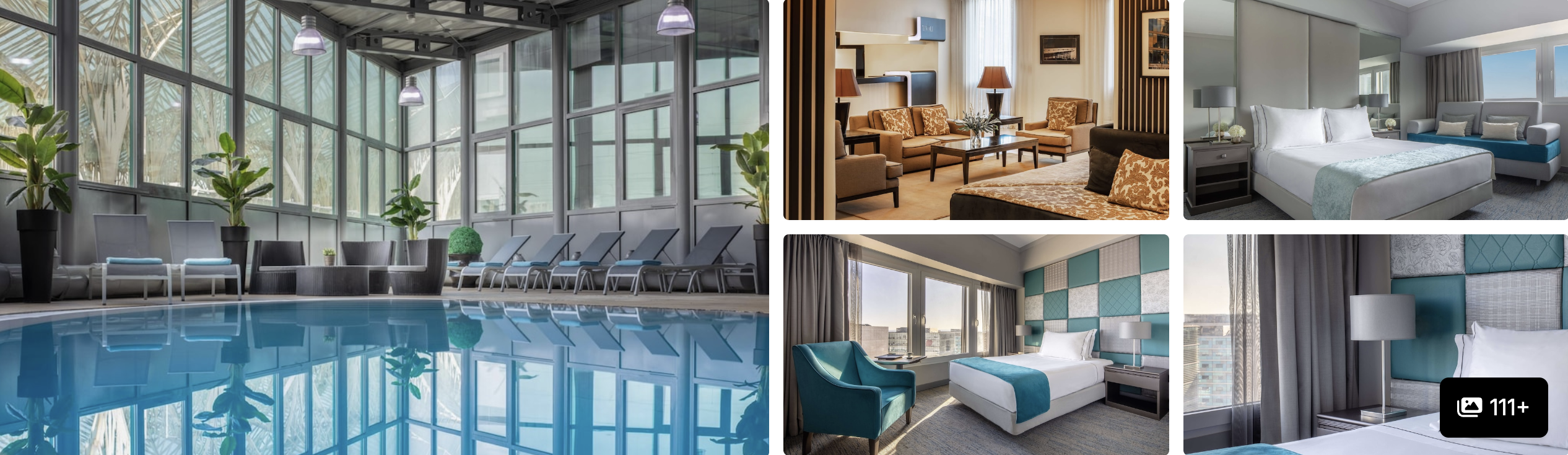 Photos of Myriad by SANA Hotels, Lisbon: indoor pool, classic sitting room and teal-accented guest bedrooms
