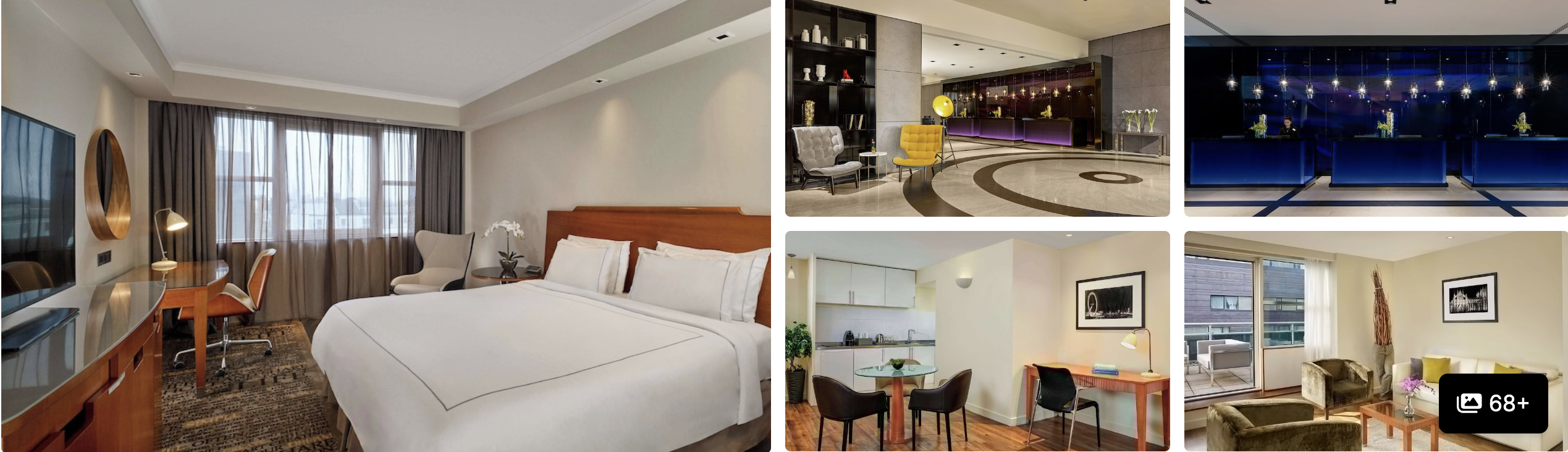 Photos of Park Plaza Victoria London: spacious guest room, bar lounge, dining area and seating with views