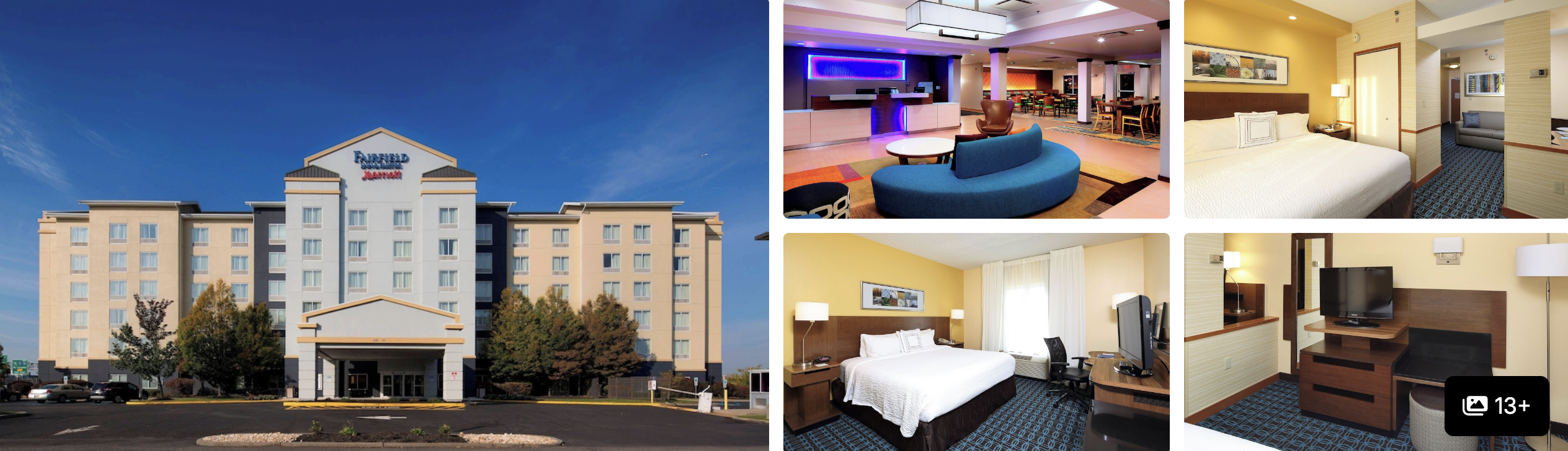 DoubleTree by Hilton Newark Airport: soaring glass atrium lobby with lounge seating, sofas and garden terrace