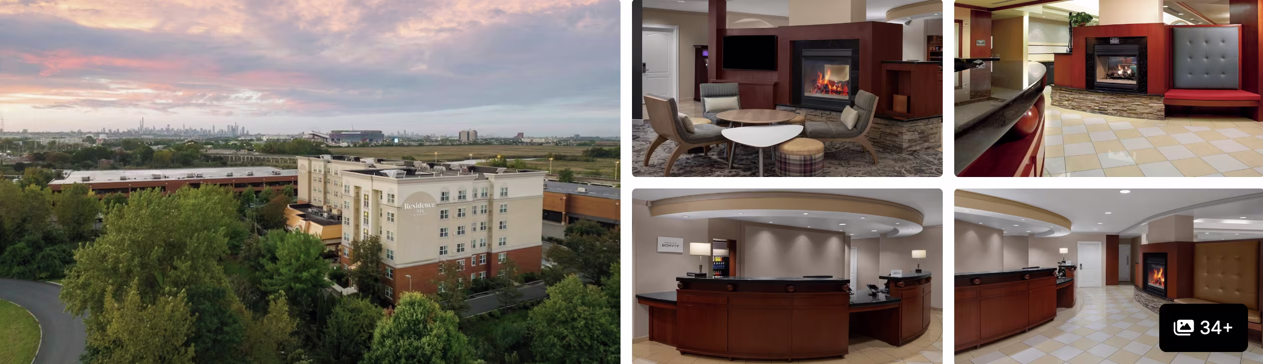 Photos of Fairfield Inn East Rutherford Meadowlands: exterior with sign, lobby, and rooms