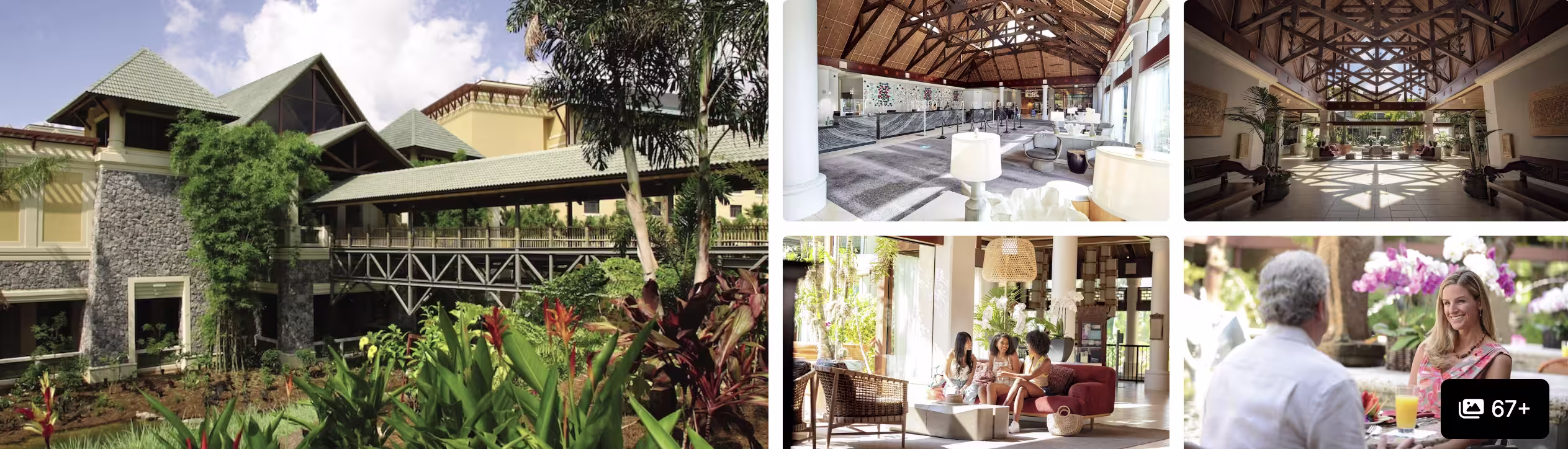 Photos of Disney's Grand Floridian Resort and Spa: dining room with water view, lobby, atrium pool and balcony terrace