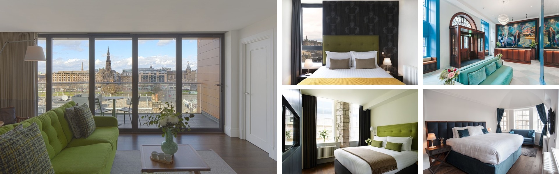Photos of Old Town Chambers Edinburgh, Autograph Collection: city-view apartment, ornate lobby and green-accent bedrooms