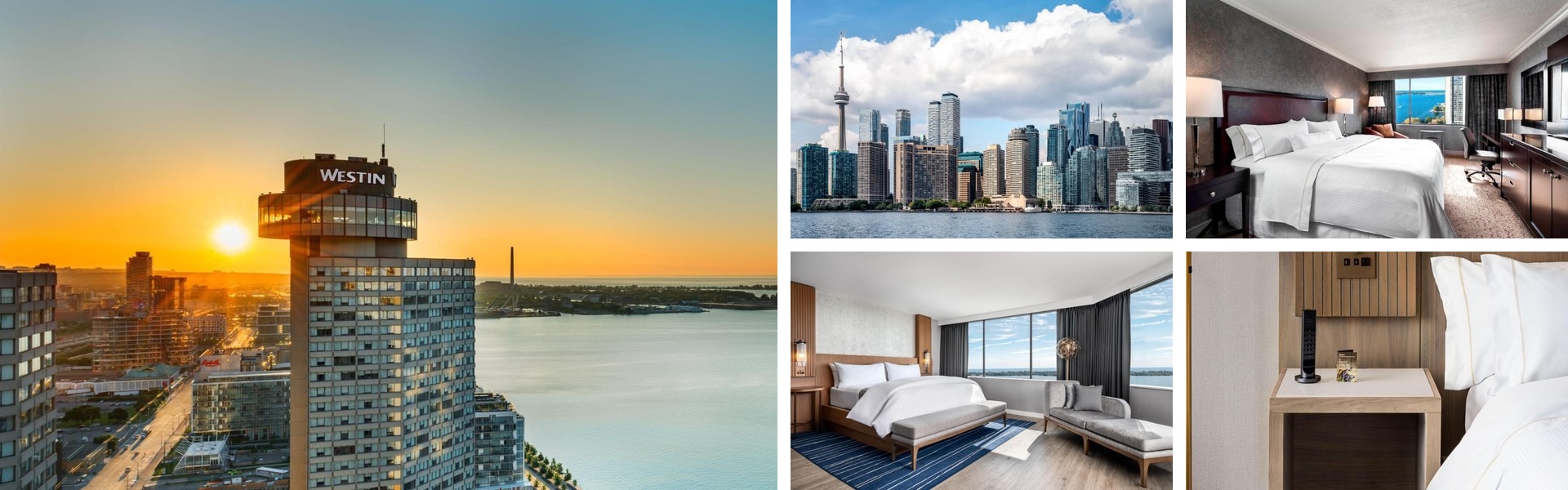 Photos of The Westin Harbour Castle Toronto: tower at sunset, downtown skyline from the lake and lakefront suite