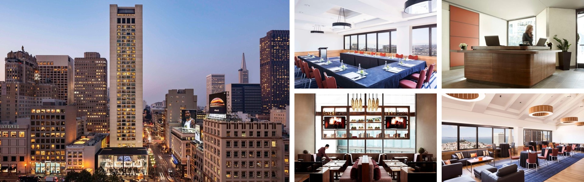 Grand Hyatt San Francisco Union Square — exterior and interior views