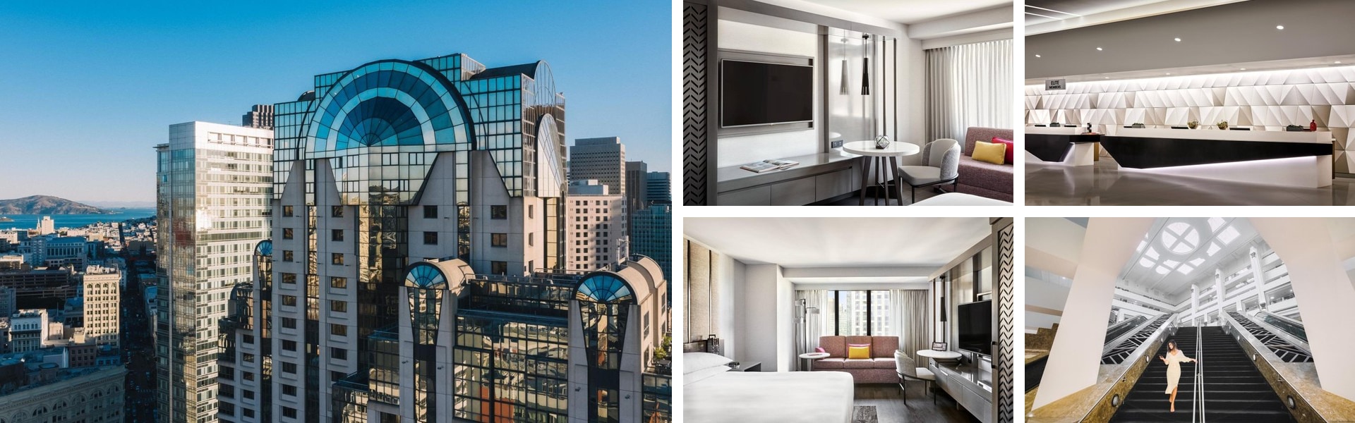 San Francisco Marriott Marquis Union Square — exterior and interior views